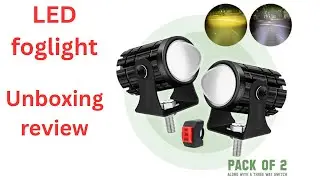 LED fog light ||unboxing review #youtube #yt #viralvideo #automobile 