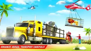 Farm Animal Transport Truck Driving Simulator - Gameplay (Android, iOS)