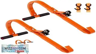 VEVOR Ladder Roof Hook 2 Pack with Wheel Heavy Duty Steel Ladder