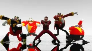 5 Versions of Dr.Eggman (Robotnik) - Dance Cypher! (Movie, Modern, Boom, Classic, Nega) [Sonic MMD]