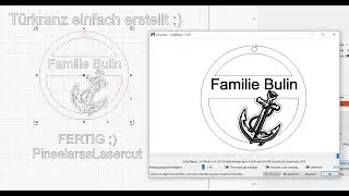 2.0 - Lightburn Tutorial - T&uuml;rkranz erstellen #pinselara