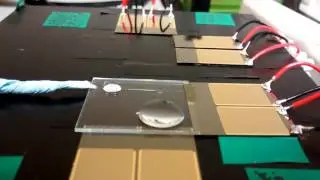Liquid drop control using surface acoustic waves