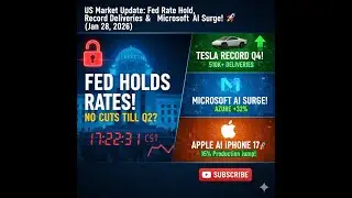 US Market Update: Fed Rate Hold, Tesla Record Deliveries & Microsoft AI Surge! 🚀 (Jan 28, 2026)
