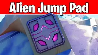 Use an Alien Jump Pad at an Alien Crash Site (All Fortnite Nitehare Challenges in Season 8)