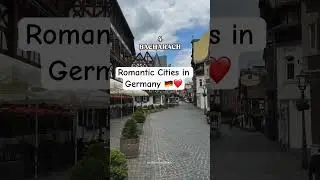 Top 6 romantic cities in Germany #love #couple #germany #travel #germanytourism #historicgermany