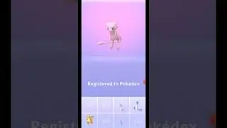 finally! got mew but 😞 its cp is 😑|| #shorts #pokemongo