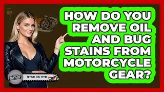 How Do You Remove Oil And Bug Stains From Motorcycle Gear? - Ride or Die Motorcycles
