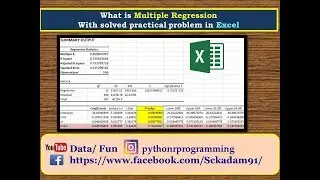 What is regression and how to solve practical problem of regression in Excel|regression with |Excel