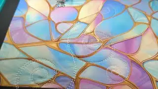 Quilting Stained Glass Quilt