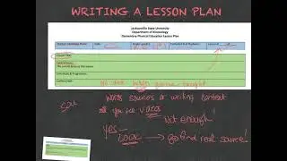 Writing a Lesson Plan Central Focus
