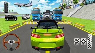 New Green Camaro Car Stuck For Parking In Waypas Road & Driving City - 3D Driving Class #cardriving