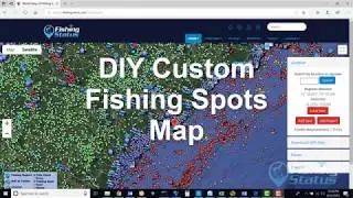 DIY Custom Fishing Spots Map