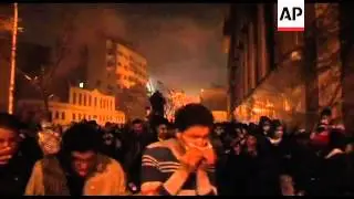 Clashes continue between protesters and security forces, injured