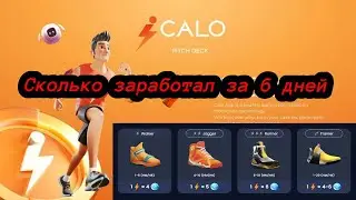 Calo run. Сколько заработал за 6 дней. Проект movetoearn.