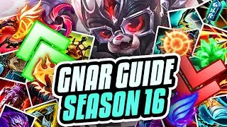 ULTIMATE SEASON 16 GNAR GUIDE!!! Items, Runes, Abilities, Combos, Macro, & Wave Management Guide!