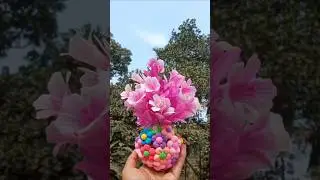 Clay art flower vase 🌷#clayart #clay #shorts #viral #viralshorts #ytshorts #art