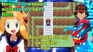 how to download and use my save files in gba Pokemon games