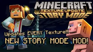 Minecraft Story Mode TEXTURE UPDATE!!!! Comparing Mod with Original!!!!