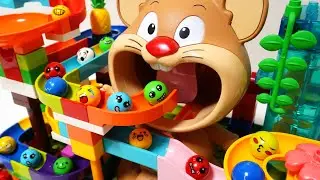 Satisfying Building Blocks Marble Run Surprise! Everyone's favorite big mouse 3D block coaster!