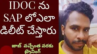How to delete IDOC From SAP#SAP FICO Training In Telugu#SAP MM Training in Telugu#Chanu SK SAP VIdeo
