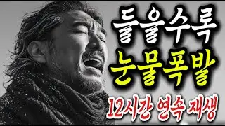 [LIVE] 이 애절한 가수는 누구?｜계속 틀어놓으세요 ｜ 감성 트로트 12시간 연속재생｜중년을 위로하는 노래