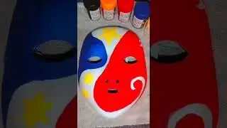🇵🇭 Making a Philippine Inspired Festival Mask 💙💛❤️ 🎭  #festivalmask #festival#crafting#mask#trending