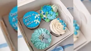 4'Lü Cupcake Kutusu Hazırlığı 🧁(40 Uçurma Hediyesi)#cupcake #nasılyapılır#cupcakesüsleme#kırkuçurma