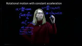 Rotational motion with constant angular acceleration