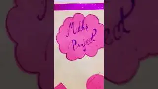 Project work maths Perimeter and area of circle,square, rectangle,triangle #diycrafts #viral #shorts