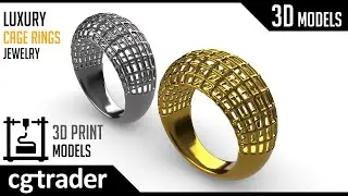 Luxury Cage Rings Jewelry - 3D Print models on (CGTrader) - Chill out Lounge Music