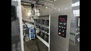 XY-HL-0920 Fully auto one color flexo printer computer slotter inline folder gluer strapper machine
