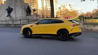 Super Sports car in London Hide park, Piccadilly circus