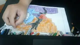Color The Picture Of Spider-Man Fighting To Protect The World From Evil 16 - Devious Little Smile