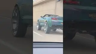 32 inch rims on a Camaro #fyp #detroit