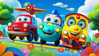 🚘✈️🚂 Carro, Avión y Tren 🚂✈️🚗 | Canción Educativa para Niños @aprendejugandoconthiago 