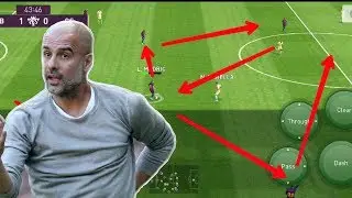 PesMobile2020 | Pep Guardiola Gameplay Guide | How to play with L.ROMAN in PesMobile2020