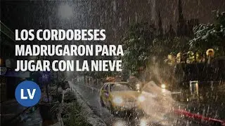 Nieve en Córdoba capital: un show histórico