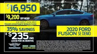 ВСЕГО ЗА 16 950 ДОЛЛАРОВ! | Новая демонстрационная модель Ford Fusion SE по сниженной цене! | Скидка 35%! | Дилер Ford в Далласе, штат Техас
