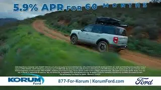 Gear Up for Adventure: 2024 F-150 & Bronco Sport Deals at Korum Ford!