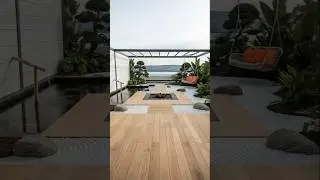 Finding peace in the middle of the chaos  🍵🌿 #JapanVibe #ZenGarden #MinimalistDesign #Construction