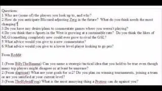 Reddit Interviews PsyStarcraft! (Part 1)