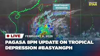 LIVESTREAM: PAGASA 8 PM Weather Update on Tropical Storm #BasyangPH (February 6, 2026)