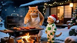 Mother Cat Works all Night to Make Her Ginger Kitten's Christmas Dream Come True | Gingy's Family 