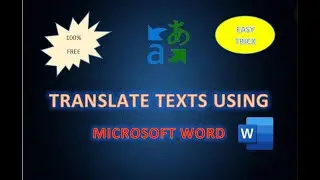 Translate Texts using MS Word