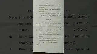 TOPOLOGY M.Sc. MATHEMATICS (NEP) SEMESTER 1