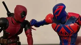 spider-man 2099 vs deadpool and wolverine short unfinished stop motion. (read description)
