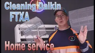 Daikin FTXA Stylish wall unit. How to do basic maintenance and clean it regularly DIY style.