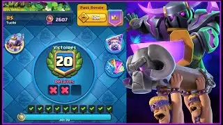 20 Wins with Classic Pekka Bridge Spam Deck.!