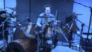 John Macaluso recording drums for Michigan bases band, Fireset.