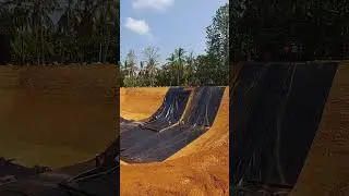 HDPE Pond Liner Geomembrane Installation | 1.25 Crore Liter Rainwater Harvesting Pond Making